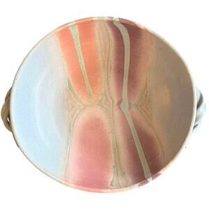 VTG Frank DiGangi Studio Art Pottery Bowl Signed MCM Abstract Southwestern Glaze